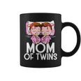 Mom Of Twins Girls Announcement Mother Of Twin Daughters Coffee Mug