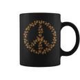 Monarch Butterfly Peace Sign 60S And 70S Hippie Butterflies Coffee Mug