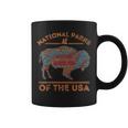 National Parks Usa Buffalo Travel Outdoors Hiking Vintage Coffee Mug