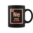 Neon Element Orange Periodic Table Nerd Retro Chemistry Coffee Mug