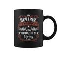 Nevarez Blood Runs Through My Veins Vintage Family Name Coffee Mug