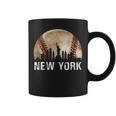 New York City Skyline Vintage Baseball Lover Coffee Mug