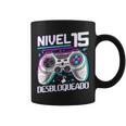Nivel 15 Desbloqueado Cumpleaños 15 Años Taza de café