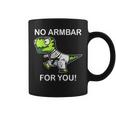 No Armbar For You Jiu Jitsu Dinosaur Coffee Mug