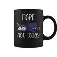Nope Not Today Sleeping Penguin Cute Sleep Nap Late Riser Coffee Mug