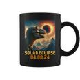 North AmericaRex Dinosaur Glasses Solar Eclipse 4 08 24 Coffee Mug