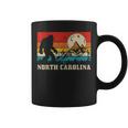 North Carolina Bigfoot Vintage Mountains Hiking Camping Coffee Mug