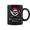 North Carolina Pirate Skull And Crossbones Flag State Pride Coffee Mug