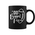 Number 00 Biggest Fan Football Mom Dad Sister Brother Coffee Mug