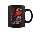 Nurse Valentines Day Valentine Scrub Top Scrubs Cna Coffee Mug