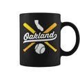 Oakland Baseball Vintage California Pride Love City Green Coffee Mug