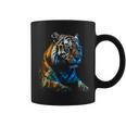 Obra De Arte De Tigre Animal Arte Taza de café