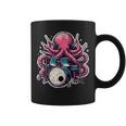 Octopus Playing Drums Drummer Musician Drumming Band Coffee Mug