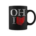 Ohio Home Shape State Vintage Grunge Coffee Mug