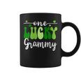 One Lucky Grammy Groovy Retro Grammy St Patrick's Day Coffee Mug