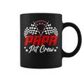 Papa Pit Crew Birthday Party Race Car Lover Racing Family Coffee Mug