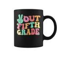 Peace Sign Out Fifth Grade Last Day School 5Th Graduation Coffee Mug