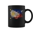 Philippines Flag & African Lion Filipino Pride Coffee Mug