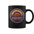 Phoenix Arizona Basketball Fan Vintage Retro Sun Logo Coffee Mug