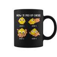 How To Pick Up Chicks Cheesy Pick-Up Lines Chicken Lover Coffee Mug