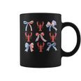 Pink Bows Cute Coquette Crawfish Y2k Clean Girl Aesthetic Coffee Mug