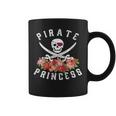 Pirate Princess Floral Pirate N Girl Coffee Mug