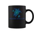 Pismo Beach California Sea Blue Tribal Turtle Coffee Mug