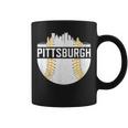 Pittsburgh Baseball Skyline Vintage Novelty Pirate Coffee Mug