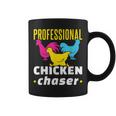 Professional Chicken Chaser Chickens Farming Farm Coffee Mug