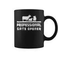 Professional Gate Opener Cows Animal Farm Coffee Mug