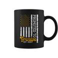 Promoted To Grandpa Est 2024 First Time Grandpa Patriotic Coffee Mug