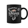 Promoted To Nana Est 2024 Pregnancy Announcement Floral Coffee Mug