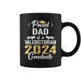 Proud Dad Of 2024 Valedictorian Class 2024 Graduate Coffee Mug
