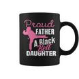 Proud Father Black Belt Daughter Father's Day Karate Dad Coffee Mug