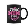 Proud Mom Of A 2024 Graduate Pink Senior Graduation 24 Coffee Mug