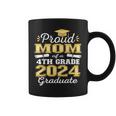 Proud Mom Of 4Th Grade Graduate 2024 Elementary Grad Coffee Mug
