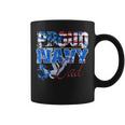 Proud Navy Dad Patriotic Sailor Fathers Day Coffee Mug