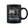 Proud Police Mom Law Enforcement Thin Blue Line Cop Coffee Mug