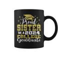 Proud Sister Of 2024 College Graduate Family 24 Graduation Coffee Mug