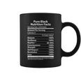 Pure Black Nutritional Facts Blm Movement Coffee Mug