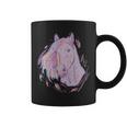 Purple Horse Painting Animal Art Equestrian Coffee Mug