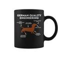 Quality German Engineering Dachshund Lover Wiener Dog Coffee Mug