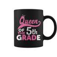 Queen Of The 5Th Grade Crown Back To School Teacher Coffee Mug