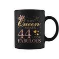 This Queen Makes 44 Look Fabulous 44Th Birthday Queen B-Day Coffee Mug