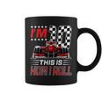 Race Car 10Th Birthday Boy Racing Flag 10 Years Old Pit Crew Coffee Mug