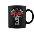Race Car 3Rd Birthday Boy Party Racing 3 Year Old Pit Crew Coffee Mug
