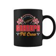 Race Car Birthday Grandpa Pit Crew Racing Car Party Family Coffee Mug