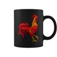 Red Rooster Vintage Retro Farmer Cock Bird Rooster Coffee Mug