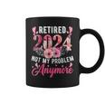 Retired 2024 Retirement For 2023 Floral Coffee Mug
