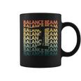 Retro Balance Beam Repetitive Vintage Bb Gymnast Coffee Mug
